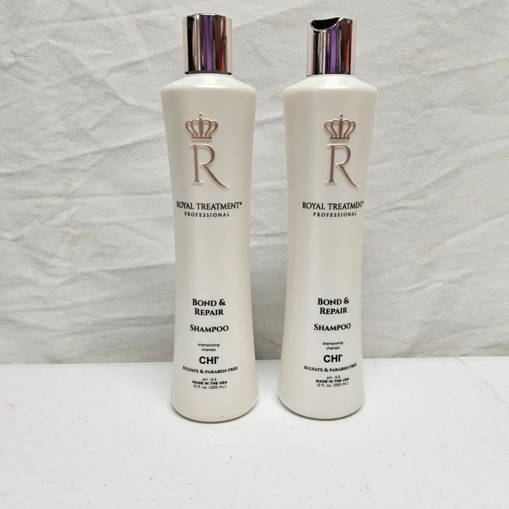 CHI Royal Treatment Bond & Repair Shampoo Unisex 12oz 2pk White Sulfate Free